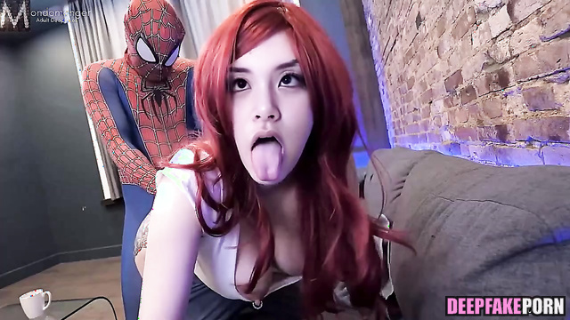Redhairy girl enjoying sex with Spider-man, Chaeyoung トゥワイス ポルノ ai [PREMIUM]