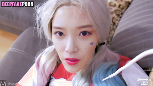 Supervillain moaning so hot with her stud / IU (아이유 인터넷 연예인) face swap [PREMIUM]