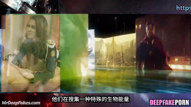 Brunette making blowjob and thinking about space, fake Angelababy (楊穎 網紅)