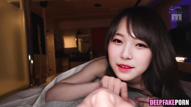Fake Jiheon (백지헌 프로미스나인) demonstrating real sex skill in the bed [PREMIUM]