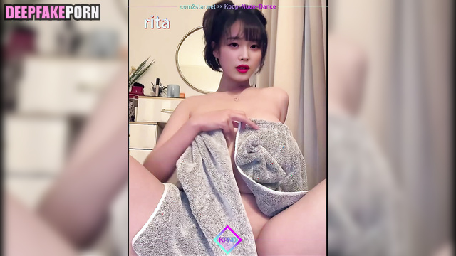 After shower IU wanted some fun pussy play 아이유 celebrity 연예인 섹스 sex [PREMIUM]