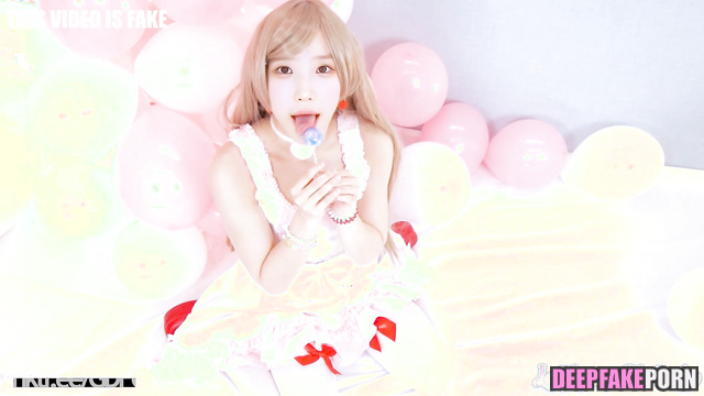 Song Hayoung smeared a dick with lollipop before blowjob 송하영 프로미스나인 ai [PREMIUM]