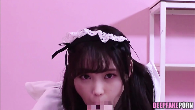 Housemaid's lips make you cum hot & fast (IU pov face swap) 아이유 섹스 테이프