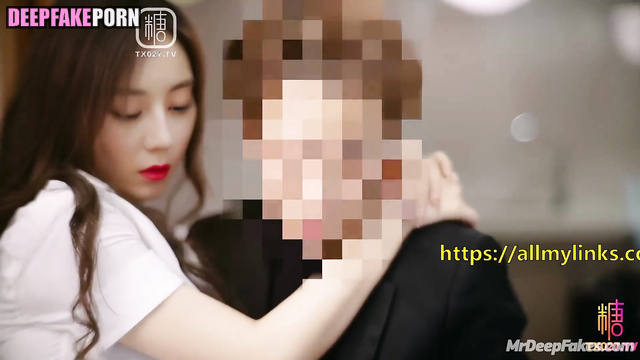 Hot date with new slutty secretary 迪丽热巴 迪力木拉提 性爱录像带 fake Dilireba