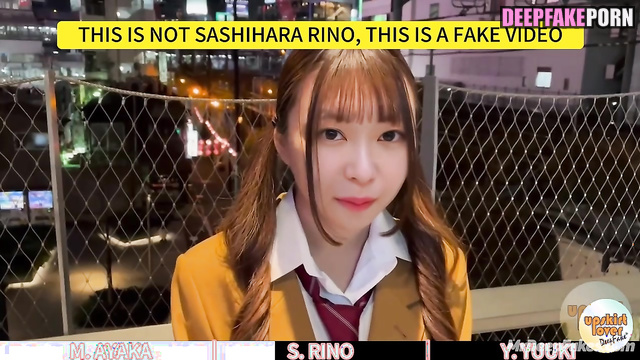 They left quickly after sex, fake Ayaka Miyoshi & Rino Sashihara 三吉彩花 ポルノ