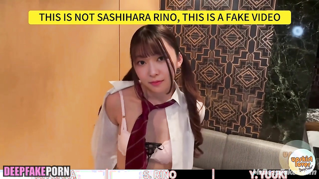 They left quickly after sex, fake Ayaka Miyoshi & Rino Sashihara 三吉彩花 ポルノ