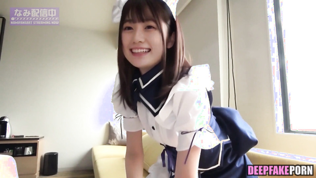 Nogizaka46 Kawasaki Sakura is making her pussy not so tight 川﨑桜 a.i. 人工知能