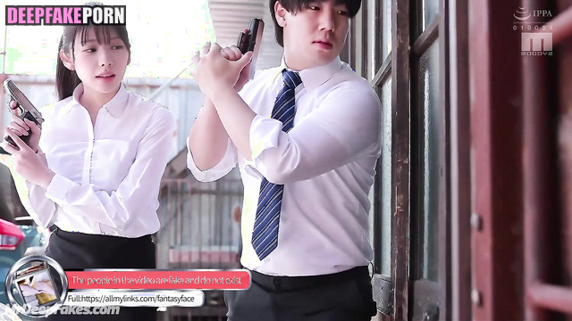 Crime boss oiled her and fucked - Karina (카리나 에스파) in hot fake porn