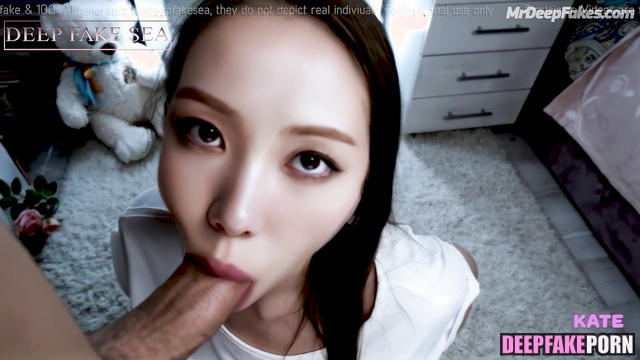 Beauty Biblee 이성경 가짜 포르노 making blowjob while parents are not at home, ai