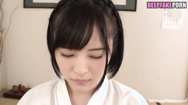 Mature man teaching her adult love / 広瀬すず 偽の有名人のポルノ Suzu Hirose face swap
