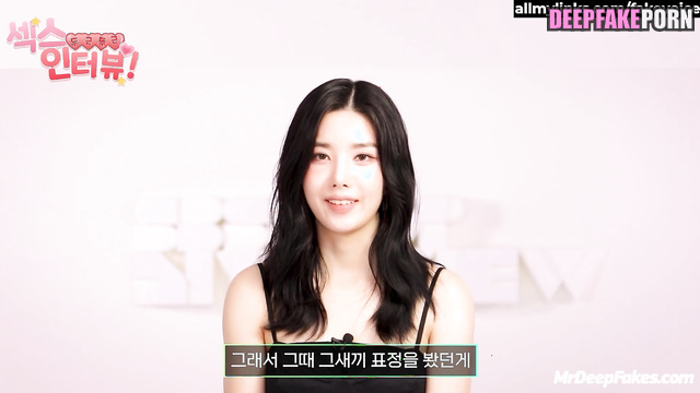 Sex worker spoke about her work - Eunbi アイズワン 情熱的なセックス deepfake video