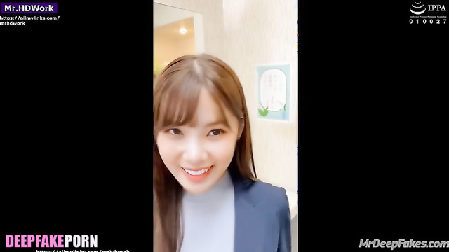 Smiling colleague asked you to fuck her in the toilet ai Chaewon アイズワン 性別