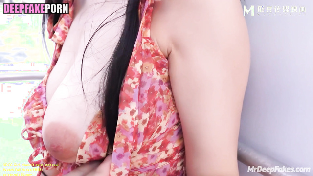 Guy sliding his dick between her legs in the bath - Karina (카리나 에스파) A.I.