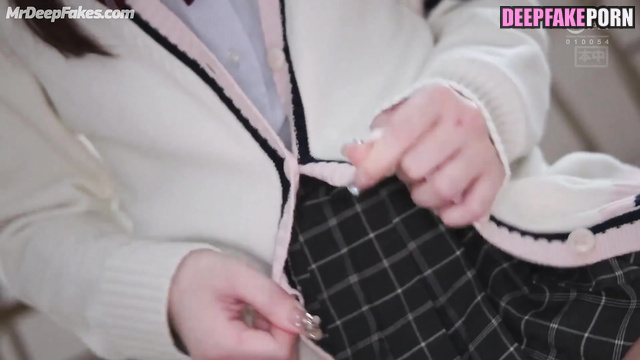 Naughty schoolgirl Winter (윈터 에스파) fucking her classmate right now, A.I.