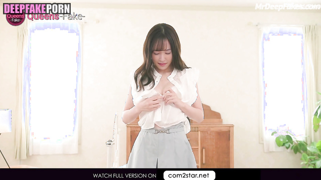 Pov sex scene with Yui Aragaki (あらがき ゆい ポルノ) babe showed her underwear