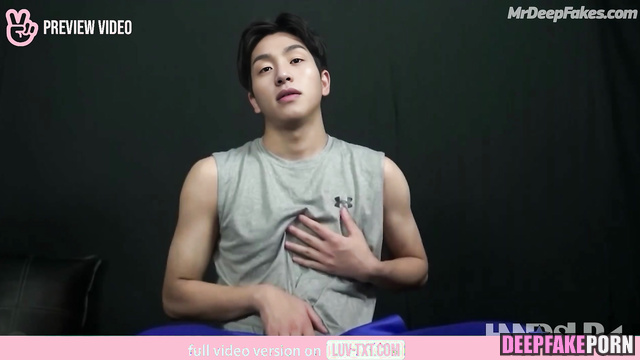 Sporty 상연 Sangyeon relaxes after the training 더보이즈 THE BOYZ 딥페이크 deepfake