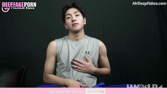 Sporty 상연 Sangyeon relaxes after the training 더보이즈 THE BOYZ 딥페이크 deepfake