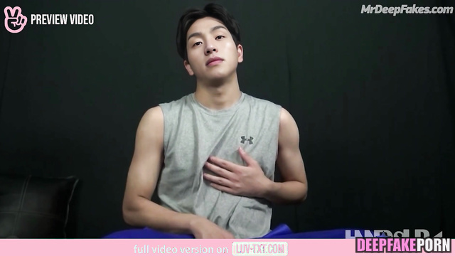 Sporty 상연 Sangyeon relaxes after the training 더보이즈 THE BOYZ 딥페이크 deepfake