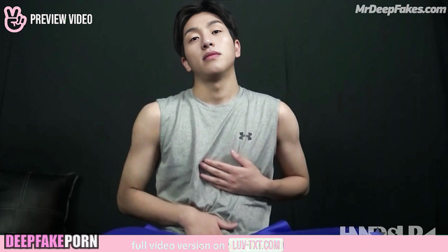 Sporty 상연 Sangyeon relaxes after the training 더보이즈 THE BOYZ 딥페이크 deepfake