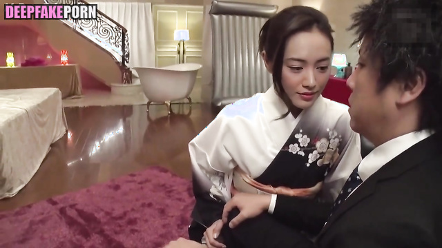 Geisha wants to undress him, look / Yukie Nakama (仲間由紀恵 フェイクポルノ) A.I.