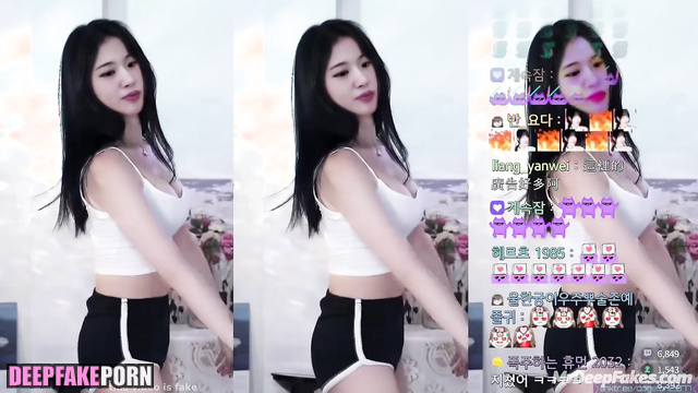 Sexy solo dance with energy Yujin アイズワン 偽の有名人のポルノ real fake