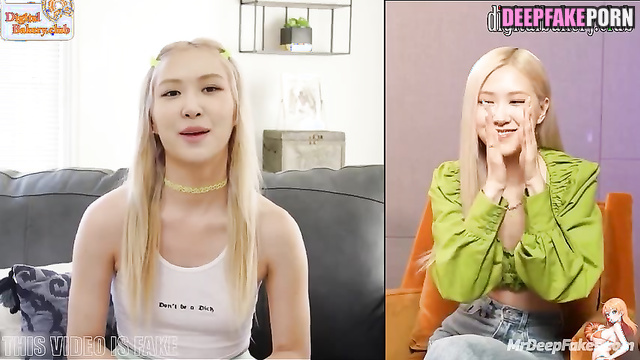 Pretty blonde and her bright sex adventure, look now 로제 블랙핑크 Rose A.I.