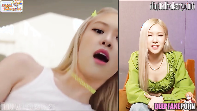 Pretty blonde and her bright sex adventure, look now 로제 블랙핑크 Rose A.I.