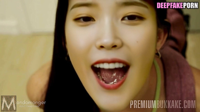 Guys tried hard to give 진짜 가짜 IU as much cum as they can 아이유 real fake [PREMIUM]