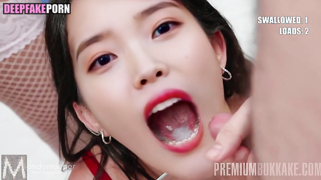Guys tried hard to give 진짜 가짜 IU as much cum as they can 아이유 real fake [PREMIUM]