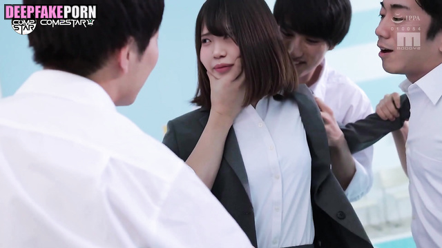 Everyone in office discovered how slutty アイズワン Chaewon is 人工知能 AI IZ*ONE [PREMIUM]