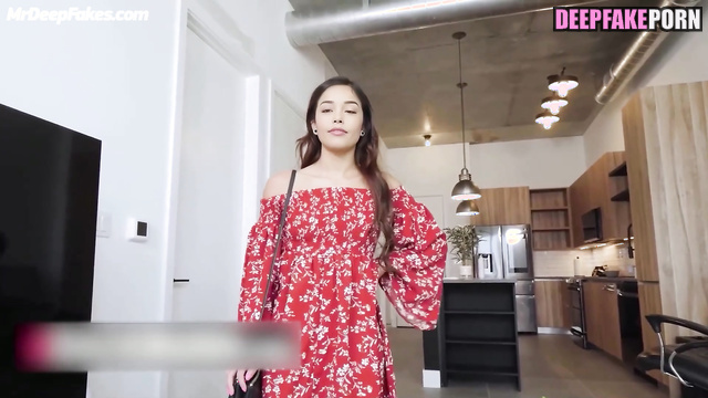 Valkyrae's boyfriend saw how she masturbates and fucked her hard face swap