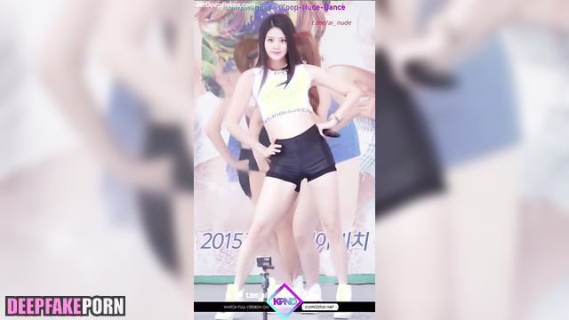 Brunette dancing naked for a lot of money - Karina (카리나 에스파) fake erotic