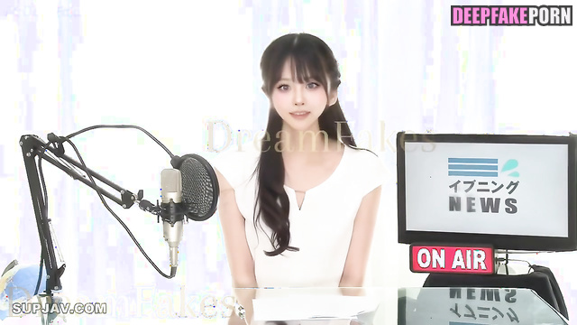 Brunette enjoying sex after strange tv show - Sullyoon (설윤 엔믹스) real fake