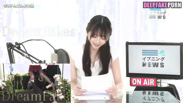 Brunette enjoying sex after strange tv show - Sullyoon (설윤 엔믹스) real fake