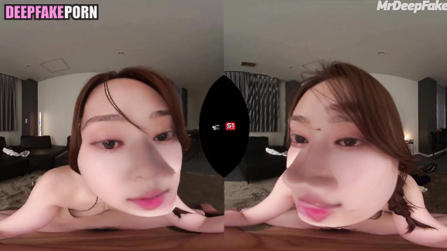 VR Fake porn [フェイクポルノ] キムミンジュ Minju riding on me with her wet pussy アイズワン IZ*ONE