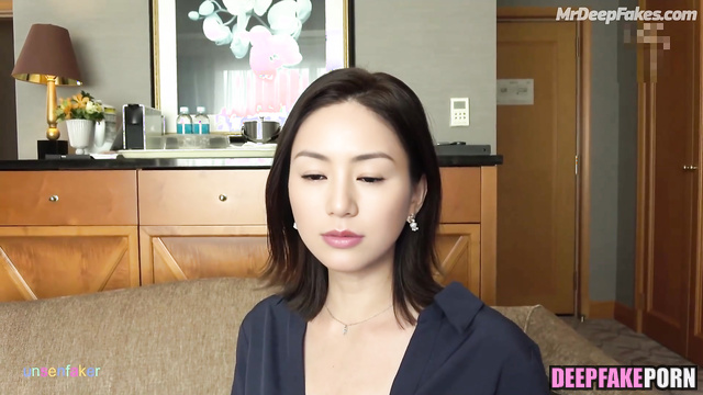 She knew how her visit to him would end, fake Haruka Igawa (井川 遥 フェイクポルノ)