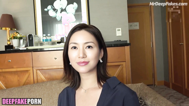 She knew how her visit to him would end, fake Haruka Igawa (井川 遥 フェイクポルノ)