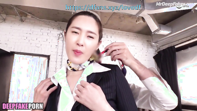 Interesting touches by a stranger - Wang Likun (王丽坤 智能换脸) deepfake erotic