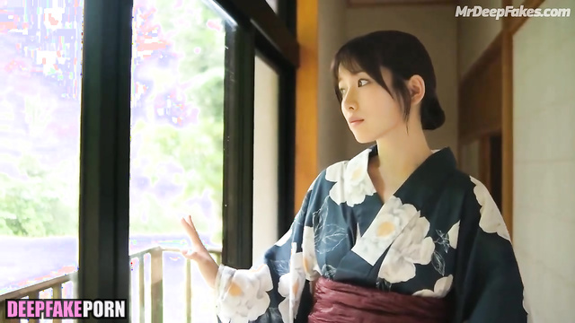 Brunette touching herself in the water / Satomi Ishihara (石原 さとみ ポルノ) ai