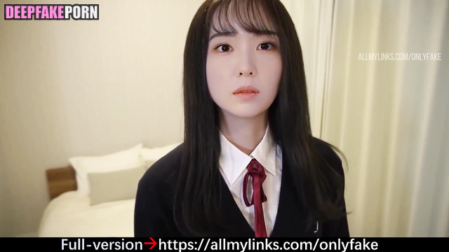Schoolgirl was invited to the hotel for a blowjob, fake Irene (아이린 레드벨벳)