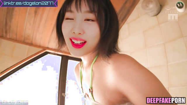 She washing his in the shower before sex / Nayeon face swap トゥワイス 性別