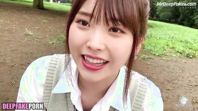 아이유 가짜 포르노 teen watching your reaction during sex with you, IU real fake