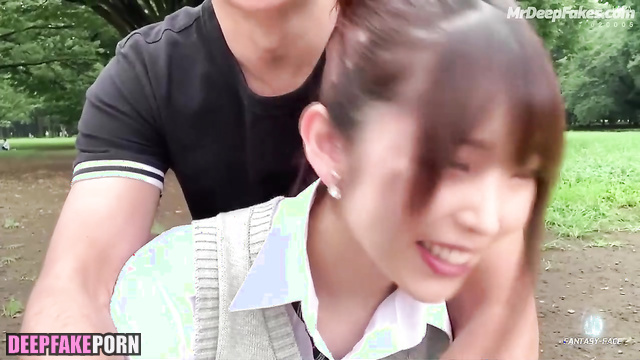 아이유 가짜 포르노 teen watching your reaction during sex with you, IU real fake