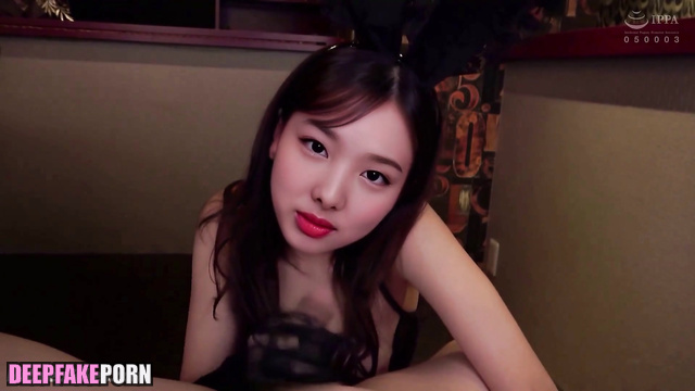 Sexy rabbit with babyface enjoying doggystyle, fake Nayeon トゥワイス フェイクポルノ