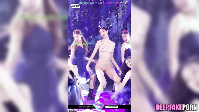 Naked Wonyoung in white boots dancing live, pmv fakeapp アイヴ ディープフェイク エロ