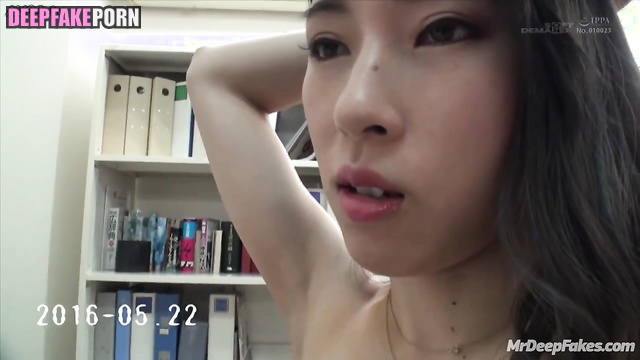 She had to undress for her boss / Anna Yamada (山田 杏奈 セックスシーン) fakeapp