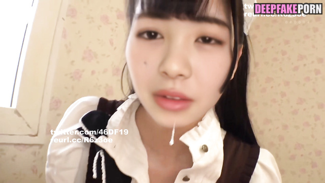 Shy J-Pop maid Tsutsui Ayame sucks dick on camera // DEEPFAKE POV ジェイポップ メイド 乃木坂46 筒井 あやめ フェラ [PREMIUM]