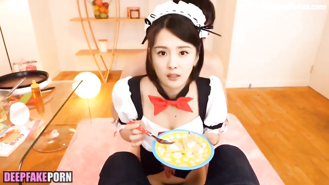 Yang Mi getting fucked in a maid costume - artificial intelligence (杨幂 人工智能)