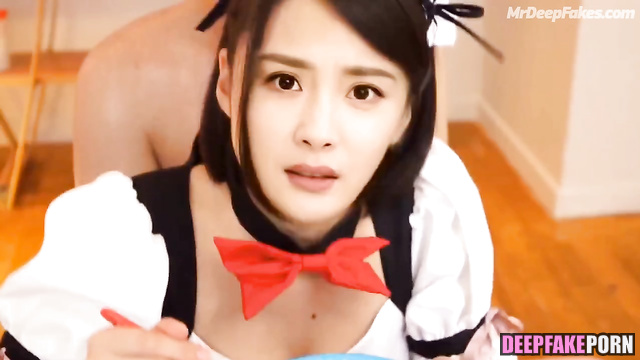 Yang Mi getting fucked in a maid costume - artificial intelligence (杨幂 人工智能)