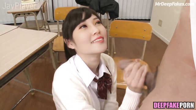 AI school girl Tangtang Chen Lingyu jerks off in classroom (人工智能 女学生 糖糖 陳翎瑀 性别)